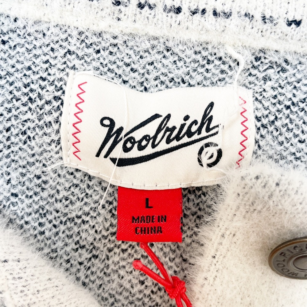 Woolrich X Target Women's Light Gray Fuzzy Knit Shacket Button Up Jacket Size L - Picture 6 of 6